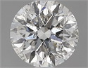 Natural Diamond 0.72 Carats, Round with Very Good Cut, H Color, I1 Clarity and Certified by GIA
