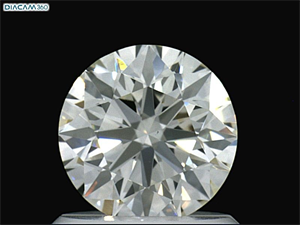 Picture of Natural Diamond 0.93 Carats, Round with Excellent Cut, I Color, VS1 Clarity and Certified by GIA