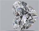 Natural Diamond 0.51 Carats, Heart with  Cut, E Color, SI1 Clarity and Certified by GIA