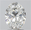 Natural Diamond 1.51 Carats, Oval with  Cut, F Color, SI1 Clarity and Certified by GIA