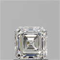 Natural Diamond 1.01 Carats, Asscher with  Cut, I Color, SI1 Clarity and Certified by GIA