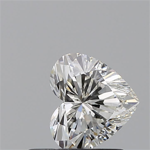 Picture of Natural Diamond 0.55 Carats, Heart with  Cut, H Color, VVS1 Clarity and Certified by GIA