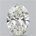 Natural Diamond 1.51 Carats, Oval with  Cut, G Color, VS2 Clarity and Certified by GIA