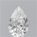 Natural Diamond 0.62 Carats, Pear with  Cut, G Color, VVS1 Clarity and Certified by GIA