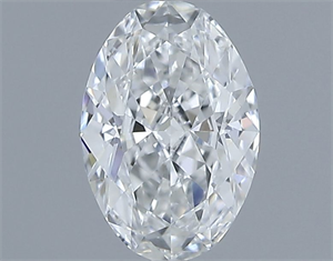 Foto Diamante Natural 0.33 quilates, Ovalado , Color F, claridad VVS2 y certificado GIA de