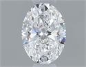 Natural Diamond 0.40 Carats, Oval with  Cut, D Color, VS2 Clarity and Certified by GIA