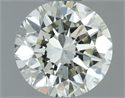 Natural Diamond 1.21 Carats, Round with Excellent Cut, K Color, VS1 Clarity and Certified by IGI