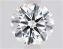 Lab Grown Diamond 1.52 Carats, Round with Ideal Cut, F Color, VS2 Clarity and Certified by IGI