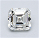 Natural Diamond 1.20 Carats, Asscher with  Cut, G Color, VS2 Clarity and Certified by GIA