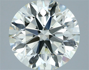 Picture of Natural Diamond 2.70 Carats, Round with Excellent Cut, J Color, VVS2 Clarity and Certified by IGI
