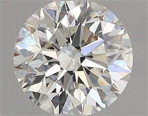 Picture of Natural Diamond 0.70 Carats, Round with Excellent Cut, I Color, VS2 Clarity and Certified by GIA