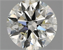 Natural Diamond 1.67 Carats, Round with Excellent Cut, J Color, IF Clarity and Certified by HRD
