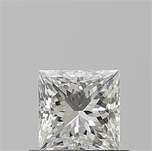 Picture of Natural Diamond 0.57 Carats, Princess with  Cut, J Color, VVS1 Clarity and Certified by GIA
