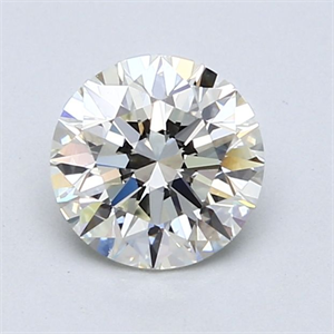 Picture of Natural Diamond 1.20 Carats, Round with Excellent Cut, K Color, VVS2 Clarity and Certified by GIA