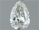 Natural Diamond 1.00 Carats, Pear with  Cut, H Color, VVS2 Clarity and Certified by IGI