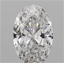 Natural Diamond 0.70 Carats, Oval with  Cut, E Color, I1 Clarity and Certified by GIA