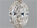 Natural Diamond 1.06 Carats, Oval with  Cut, I Color, VVS1 Clarity and Certified by IGI