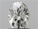 Natural Diamond 0.81 Carats, Oval with  Cut, K Color, SI1 Clarity and Certified by GIA