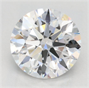Lab Grown Diamond 2.13 Carats, Round with Excellent Cut, D Color, IF Clarity and Certified by GIA
