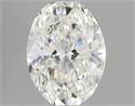 Natural Diamond 0.45 Carats, Oval with  Cut, H Color, VS1 Clarity and Certified by GIA