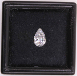 Picture of Natural Diamond 0.45 Carats, Pear with  Cut, F Color, VVS2 Clarity and Certified by GIA