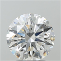 Lab Grown Diamond 3.10 Carats, Round with Ideal Cut, F Color, VVS2 Clarity and Certified by IGI
