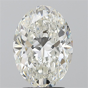 Foto Diamante Natural 2.53 quilates, Ovalado , Color H, claridad SI2 y certificado GIA de