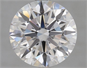 Lab Grown Diamond 2.96 Carats, Round with Excellent Cut, D Color, VVS1 Clarity and Certified by GIA