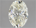 Diamante Natural 3.01 quilates, Ovalado , Color J, claridad SI2 y certificado HRD