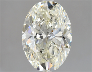 Picture of Natural Diamond 3.01 Carats, Oval with  Cut, J Color, SI2 Clarity and Certified by HRD