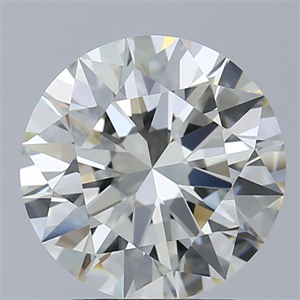Picture of Natural Diamond 2.03 Carats, Round with Excellent Cut, K Color, IF Clarity and Certified by GIA