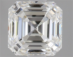Foto Diamante Natural 0.90 quilates, Asscher , Color G, claridad VS2 y certificado GIA de