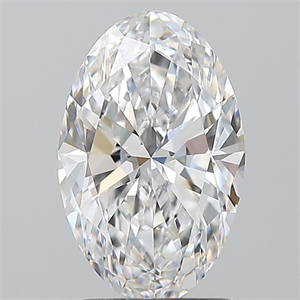 Picture of Natural Diamond 2.00 Carats, Oval with  Cut, D Color, VS1 Clarity and Certified by GIA