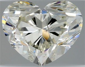 Picture of Natural Diamond 1.50 Carats, Heart with  Cut, J Color, SI2 Clarity and Certified by HRD
