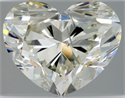 Natural Diamond 1.50 Carats, Heart with  Cut, J Color, SI2 Clarity and Certified by HRD