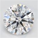 Lab Grown Diamond 2.67 Carats, Round with Ideal Cut, D Color, VVS1 Clarity and Certified by IGI