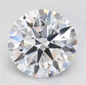 Picture of Lab Grown Diamond 2.67 Carats, Round with Ideal Cut, D Color, VVS1 Clarity and Certified by IGI