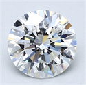 Natural Diamond 2.50 Carats, Round with Excellent Cut, E Color, VS1 Clarity and Certified by GIA