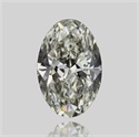 Natural Diamond 0.30 Carats, Oval with  Cut, K Color, VS2 Clarity and Certified by GIA