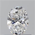 Natural Diamond 0.50 Carats, Oval with  Cut, E Color, VVS2 Clarity and Certified by GIA