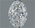 Natural Diamond 1.00 Carats, Oval with  Cut, F Color, SI1 Clarity and Certified by GIA