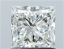 Natural Diamond 1.00 Carats, Princess with  Cut, I Color, VVS2 Clarity and Certified by GIA