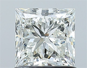 Picture of Natural Diamond 1.00 Carats, Princess with  Cut, I Color, VVS2 Clarity and Certified by GIA