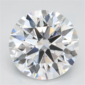 Picture of Lab Grown Diamond 3.00 Carats, Round with Ideal Cut, D Color, VVS1 Clarity and Certified by IGI