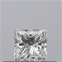 Natural Diamond 0.24 Carats, Princess with  Cut, E Color, VVS1 Clarity and Certified by GIA