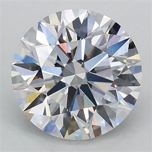 Picture of Lab Grown Diamond 1.05 Carats, Round with Ideal Cut, D Color, VVS2 Clarity and Certified by IGI
