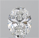 Natural Diamond 1.20 Carats, Oval with  Cut, E Color, VS2 Clarity and Certified by GIA