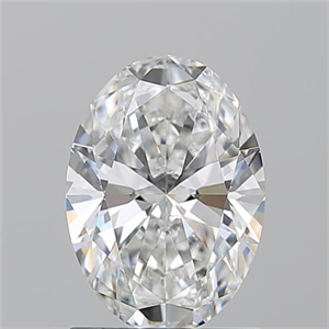 Picture of Natural Diamond 1.20 Carats, Oval with  Cut, E Color, VS2 Clarity and Certified by GIA