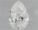 Natural Diamond 1.03 Carats, Pear with  Cut, I Color, I1 Clarity and Certified by IGI