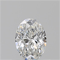 Natural Diamond 0.50 Carats, Oval with  Cut, F Color, VS2 Clarity and Certified by GIA